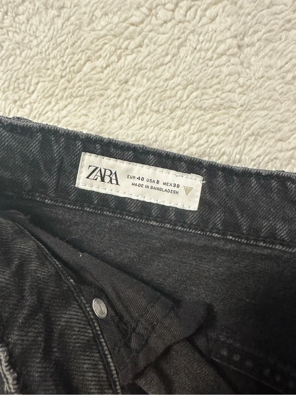 Zara Black Denim Shorts
